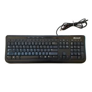 Microsoft Wired Keyboard 600. Black. Model # 1366